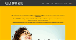 Desktop Screenshot of beckybrunning.com